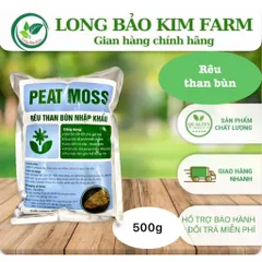RÊU THAN BÙN PEATMOSS – GIÁ THỂ CAO CẤP CHO CÂY TRỒNG gói 500gram
