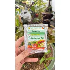 Phân Bón Lá Siêu Ra Bông Đậu Trái Grow 5-5-5 A3 Hộp 10 Gói Cho Mai Vàng, Ớt, Sầu Riêng, Cây Ăn Trái