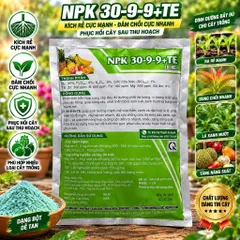 NPK 30-9-9 + TE LB NO1 1KG Dạng Bột | Phân Bón NPK Vi Lượng Kích Rễ, Đâm Chồi, Phục Hồi Cây