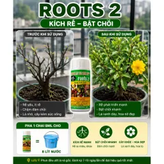[ Combo 10 lọ] Phân bón lá Kích Rễ ROOTS 2+ USA - Ra rễ cực mạnh - Bổ sung dưỡng chất Cây trồng (ống 8ml)
