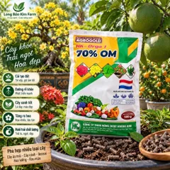 Phân Hữu Cơ Hà Lan AgroGold HK-Orga 1 70% OM Dạng Viên Nén 500g – Cải Tạo Đất, Dưỡng Rễ, Cây Cảnh Bonsai
