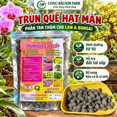 Phân Trùn Quế Cao Cấp Dạng Viên hạt mận 1kg – Bón hoa Lan Hoa Kiểng, Bonsai, Rau Màu – Tơi Xốp Đất, Kích Rễ Mạnh (1kg)