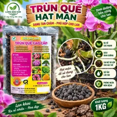 Phân Bón Trùn Quế Viên Nén Giúp Tăng Cường Dinh Dưỡng Cho Cây Trồng, Dung Tích 1Kg