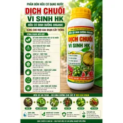 Phân Bón Hữu Cơ Dạng Nước Dịch Chuối Vi Sinh HK 500ml - Dinh Dưỡng Organic Cho Rau Màu, Cây Ăn Trái, Hoa Kiểng