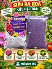 NPK 17-3-25 1KG Siêu Ra Hoa Siêu Đậu Trái – Phân Bón Hoa, Cây Cảnh, Cây Ăn Trái