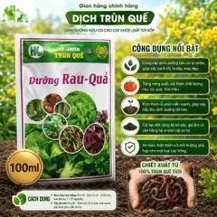 [Combo 5 gói] Dịch trùn quế đậm đặc 100ml giúp xanh lá bóng quả nặng ký