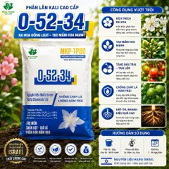 MKP 0-52-34 1KG | Phân Lân Kali Cao | Bổ Sung Trung Vi Lượng | Phân Hóa Mầm Hoa, Kích Ra Hoa Đồng Loạt