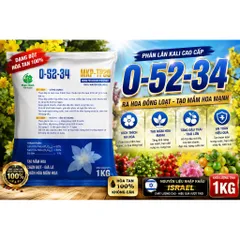 MKP 0-52-34 1KG | Phân Lân Kali Cao | Bổ Sung Trung Vi Lượng | Phân Hóa Mầm Hoa, Kích Ra Hoa Đồng Loạt
