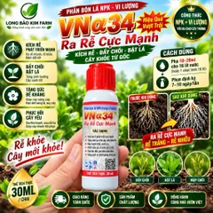 VNα34 Ra Rễ Cực Mạnh 30ml – Phân Bón Lá NPK + Trung Vi Lượng Kích Rễ, Đẩy Chồi, Bật Lá