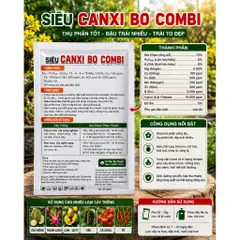 Combo 5 Gói Siêu Canxi Bo Combi HK-007 100g | Canxi Chelate 10.000ppm, Bo 2.000ppm | Phân Bón Lá NPK Trung Vi Lượng