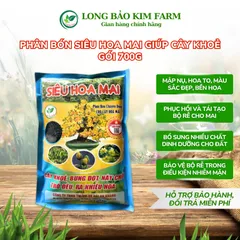 Phân bón SIÊU HOA MAI (gói 700g) chuyên dùng cho cây hoa mai giúp cây khoẻ, bung đọt, nảy chồi, trổ đều, ra nhiều hoa