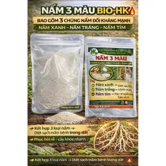 Nấm 3 Màu Bio-HK 1KG – Giải Pháp Vi Sinh Giảm Tuyến Trùng, Nấm Bệnh, Kích Rễ Khỏe – Cải Tạo Đất Hiệu Quả