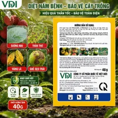 [ Combo 5 gói] Sạch Nấm Bệnh Fortazeb 72WP Gói 40G Mancozeb Metalaxyl Hỗ Trợ Sương Mai Thán Thư Vàng Lá Ghẻ Sẹo Trái