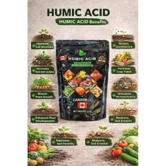 {DẠNG BỘT}Phân Bón Humic Acid Canada Nhập Khẩu Kích Ra Rễ Cực Mạnh - Túi 1Kg