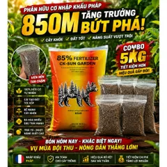 [ Combo 10kg] Hữu cơ Pháp nhập khẩu viên nén hạt đẹp hàm lượng 85 OM
