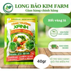 [Combo 10 gói] PHÂN BÓN TĂNG TRƯỞNG XANH, HẾT VÀNG LÁ, MẬP THÂN – RA HOA ĐẸP MAGNESIUM NITRATE 40G