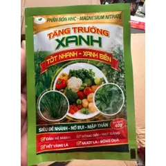 [Combo 10 gói] PHÂN BÓN TĂNG TRƯỞNG XANH, HẾT VÀNG LÁ, MẬP THÂN – RA HOA ĐẸP MAGNESIUM NITRATE 40G