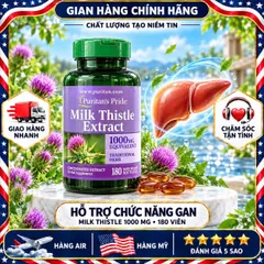 Bổ gan mỹ milk thisle extract 180v hàng mỹ chính hãng