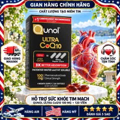 VIÊN UỐNG BỔ TIM MẠCH QUNOL ULTRA COQ10 100MG MỸ HỘP 120 VIÊN