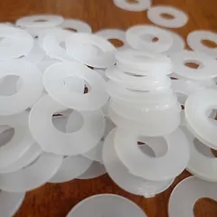 long đen nhựa trắng,bulong nhựa trắng M8x20x1 cách điện,vòng đệm cách điện