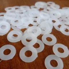long đen nhựa trắng,bulong nhựa trắng M8x20x1 cách điện,vòng đệm cách điện