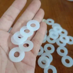 Long đen nhựa trắng M8x20x2 cách điện,vòng đệm cách điện,bulong nhựa cách điện