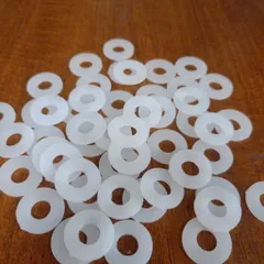 Long đen nhựa trắng M8x20x2 cách điện,vòng đệm cách điện,bulong nhựa cách điện