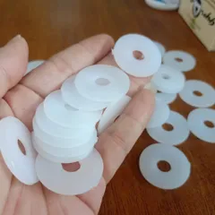 [combo 100 cái] long đền nhựa trắng M8x30x2 , vòng đệm nhựa cách điện