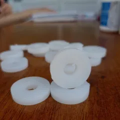 [combo 100 cái ] Long đền nhựa trắng dầy M8x25x5,vòng đệm cách nhiệt