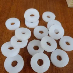 [combo 100 cái ] Long đền nhựa trắng dầy M8x25x5,vòng đệm cách nhiệt