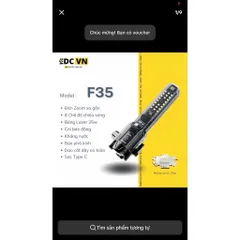 Đèn Pin F35 Led lazer zoom tỏa siêu sáng - còi báo động - cắt dây an toàn - phá kính - cod led