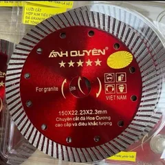 Lưỡi Cắt Đá Hoa Cương ÁNH QUYỀN 150mm – Lưỡi Cắt Kim Cương Chuyên Dụng Cho Granite