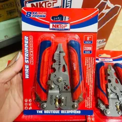 Kìm Tuốt Dây Điện Đa Năng NKTOP 8 Inch 200mm – Kìm Tuốt Cắt Bấm Cos, Kìm Kỹ Thuật Điện Cầm Tay