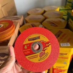 Đá cắt TAILONG 2 mặt đỏ vàng 107x1.2x16mm cho máy cắt kim loại