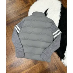 Áo khoác phao nam lông vũ phối tay len - hàng chuẩn xịn