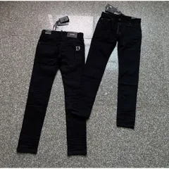 Quần Jeans Bò Nam Đen Trơn Khóa Lệch Đơn Giản Logo Innox Sáng Bóng - Nhận hàng chuẩn đẹp 1:1