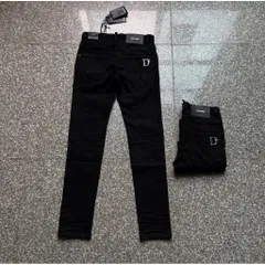 Quần Jeans Bò Nam Đen Trơn Khóa Lệch Đơn Giản Logo Innox Sáng Bóng - Nhận hàng chuẩn đẹp 1:1