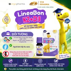 Vitamin D3 K2 LineaBon 10ml  hỗ trợ hấp thu canxi cho trẻ