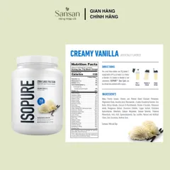 Bột Whey Protein Isopure 100% Whey Isolate 25g Protein 14 Khẩu Phần Zero Carb Low Carb Hỗ Trợ Phát Triển Và Phục Hồi Cơ