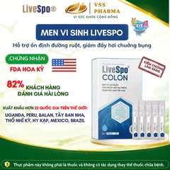 Bào tử lợi khuẩn cho người viêm đại tràng, rối loạn tiêu hóa LiveSpo Colon(10 ống x 5ml)