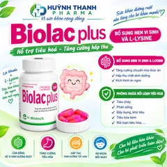 Men Vi Sinh Probiotics Biolac Plus V-Biotech - Chai 100 Viên