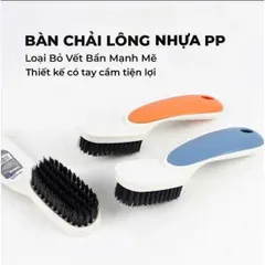 Bàn Chải Đánh Giày Lông Nhựa PP Mềm Mại, Bàn Chải Đa Năng Cầm Tay Thoải Mái Tiện Lợi Nhiều Màu