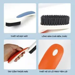 Bàn Chải Đánh Giày Lông Nhựa PP Mềm Mại, Bàn Chải Đa Năng Cầm Tay Thoải Mái Tiện Lợi Nhiều Màu