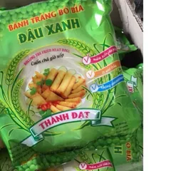 Combo 10 Gói gồm 300 lá Bánh tráng bò bía đậu xanh - Bánh đa nem cuốn chả giò giòn xốp