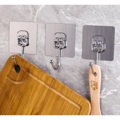 Combo 10 móc dán tường inox chịu lực - móc treo đồ tiện ích 897107