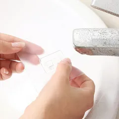 Móc treo thau chậu nhà tắm dán tường, móc dán inox miếng dán siêu dính