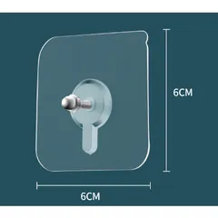 Combo 20 Móc Dán Treo Tường Trong Suốt Kích Thước 6 x 6 cm