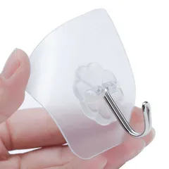 Combo 20 Móc Dán Treo Tường Trong Suốt Kích Thước 6 x 6 cm