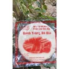 125 Lá bánh tráng bò bía cuốn chả giò xốp size 20cm - Bánh đa nem bò bía( 5 gói)