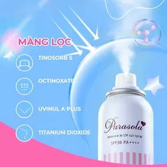 Xịt Chống Nắng Naris Cosmetics Dưỡng Sáng Da Parasola UV Spray SPF50+ PA++++ 90g
